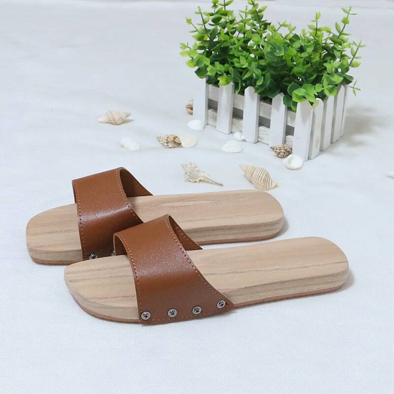 Men'S Shoes Cole Haan - 2026 Unisex Wooden Clogs Couple Style