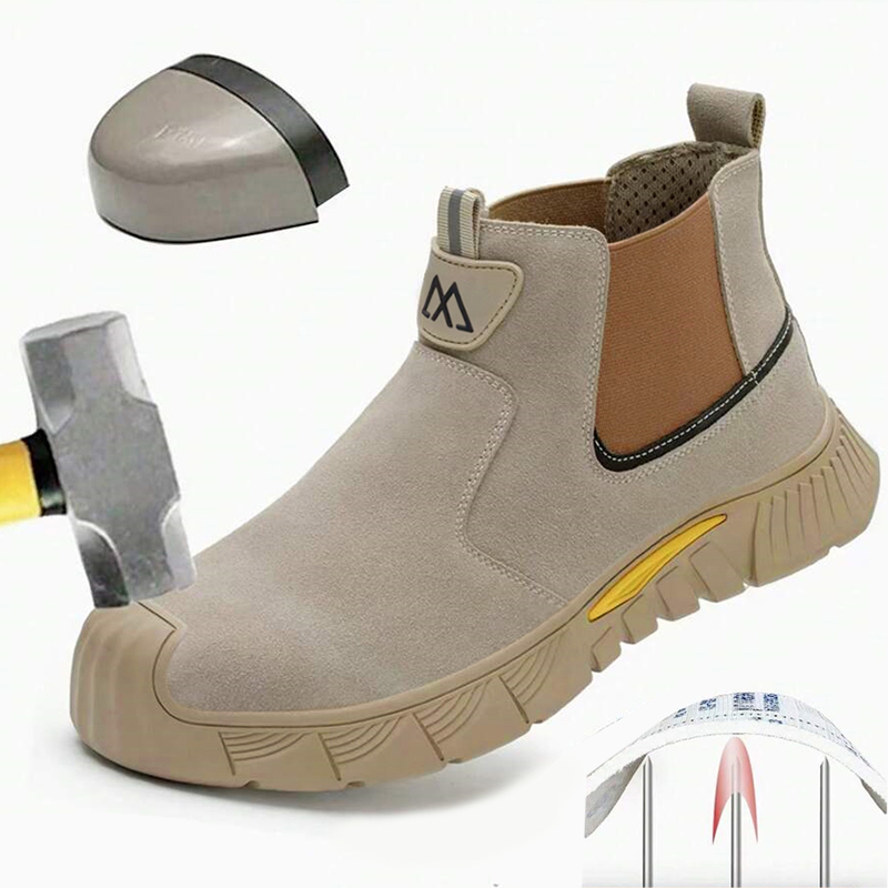 Men'S Shoes For Work - Wear Resistant Durable Steel Toe Work