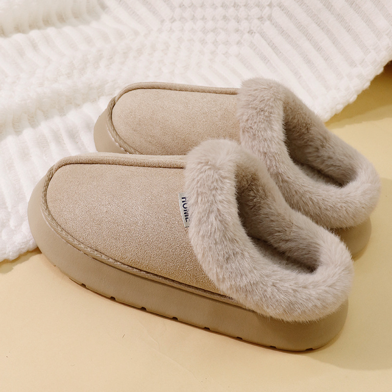 Men'S Shoes Cole Haan - Women Men Winter Plush Slippers Suede