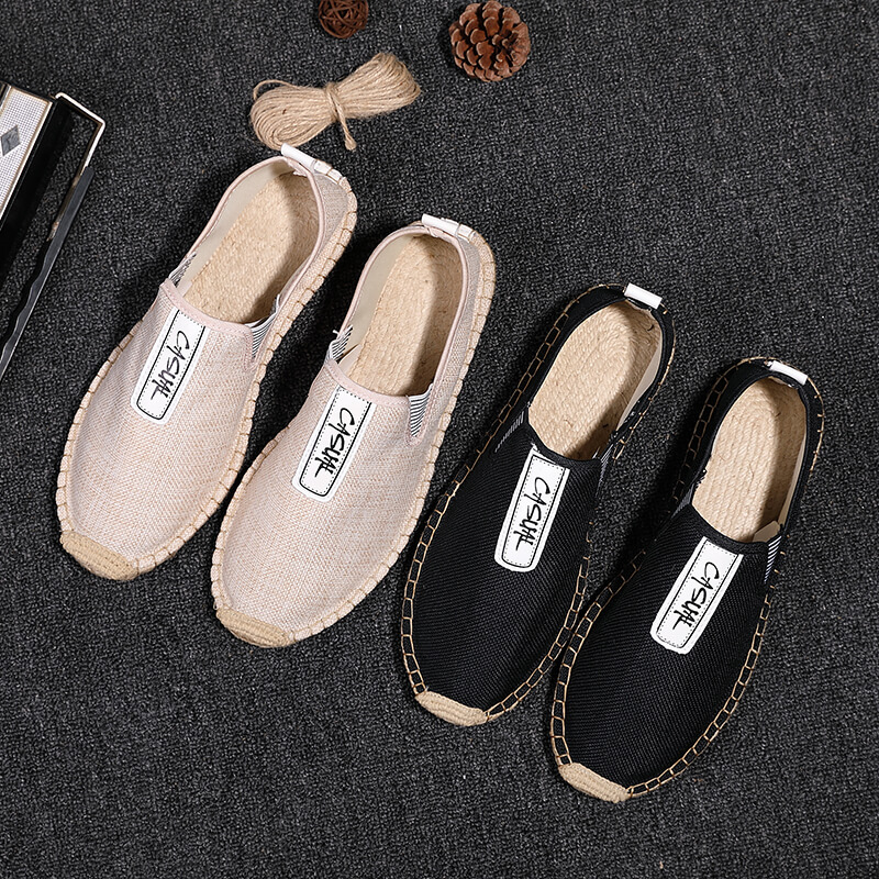 Loafer Slip On Men - Linen Male Casual Shoes Loafers Mens