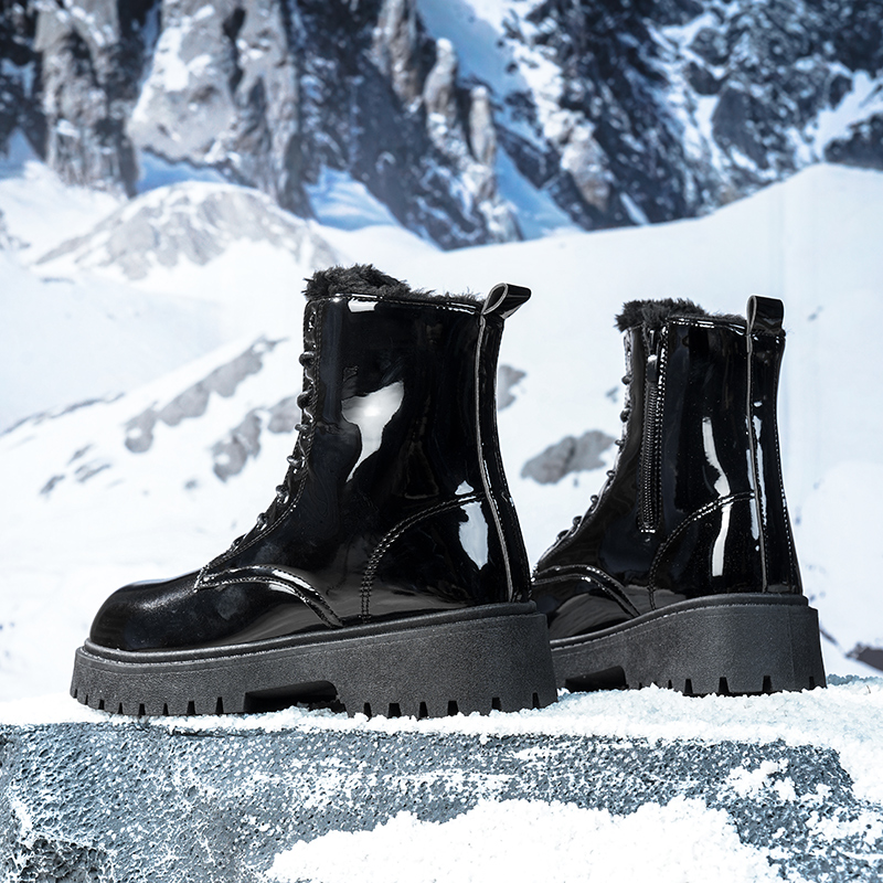 Men's warm plush high-top boot - Men'S Shoes For Work 评论和价格