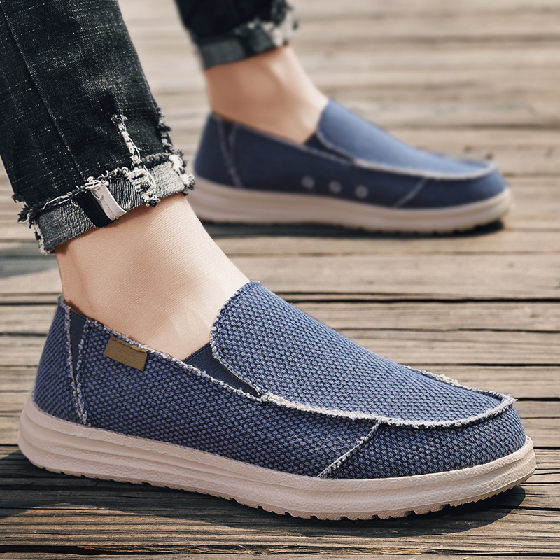 Outdoor Non-Slip Sneakers Comf - Loafer Slip On Men 评论和价格