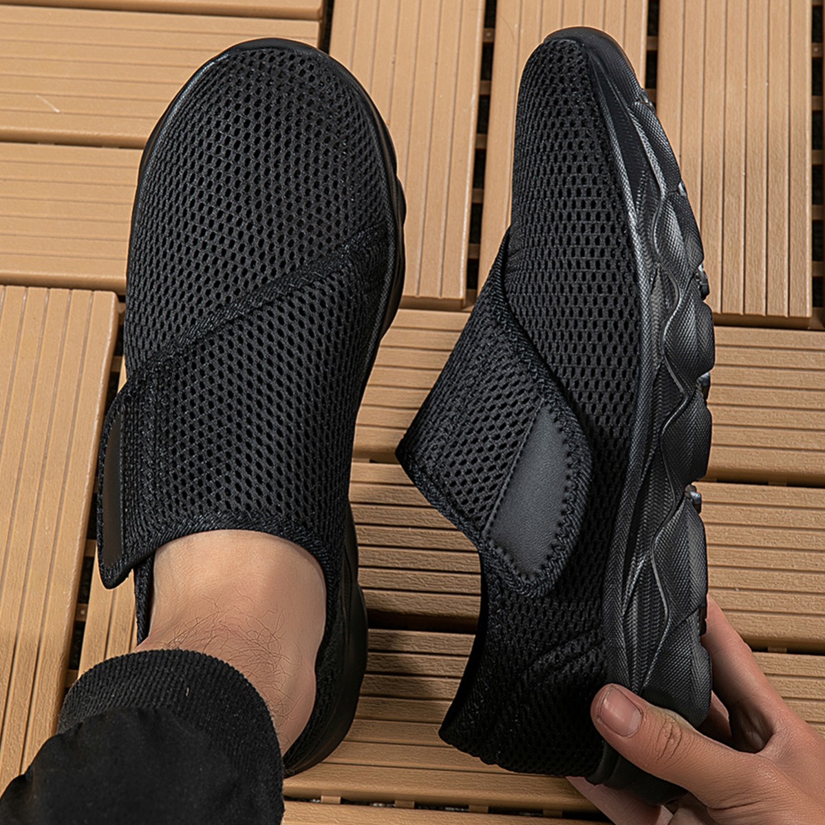 New Men Breathable Mesh Walkin - Men'S Shoes With Wide Toe Box 评论和价格