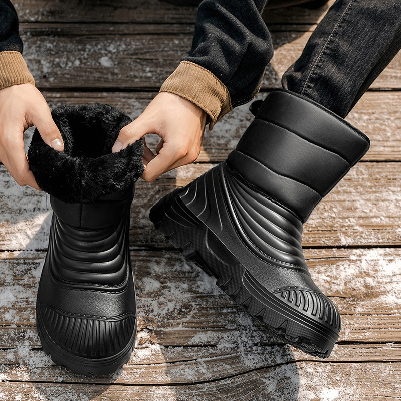 New men's winter snow boots th - Hiking Boot Waterproof 评论和价格