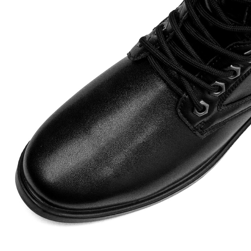 High-top Leather Boots Outdoor - Men'S Shoes For Work 评论和价格