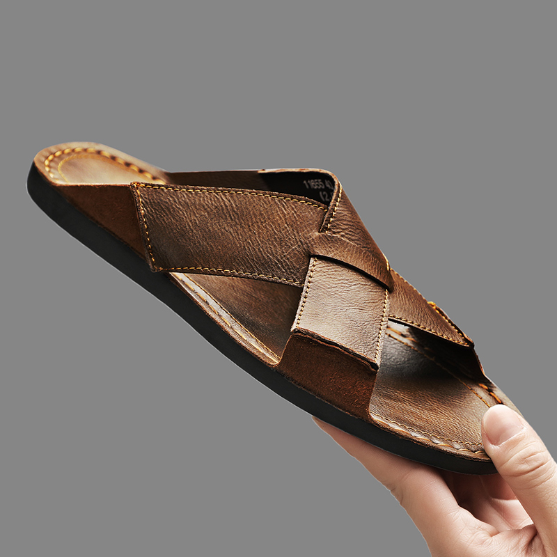Fashion Genuine Leather Men Sl - Men'S Shoes Qn 评论和价格