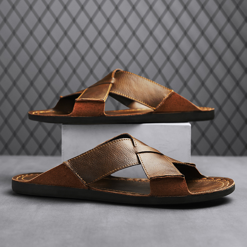 Fashion Genuine Leather Men Sl - Men'S Shoes Qn 评论和价格
