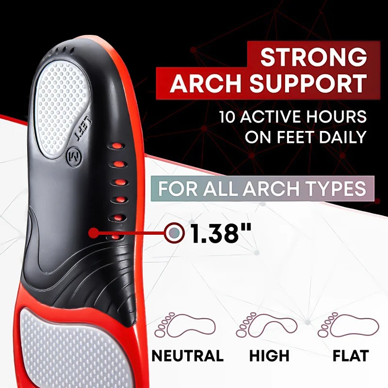 Premium Silicone Gel Insoles f - Men'S Shoes For Plantar Fasciitis 评论和价格