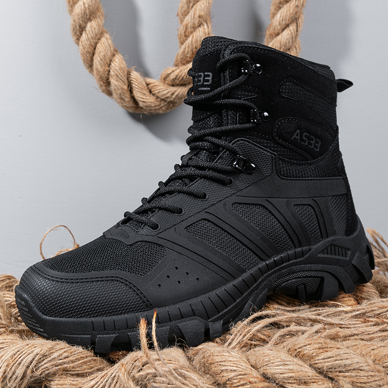 Men Tactical Boots Lace Up Des - Hiking Boot Waterproof 评论和价格