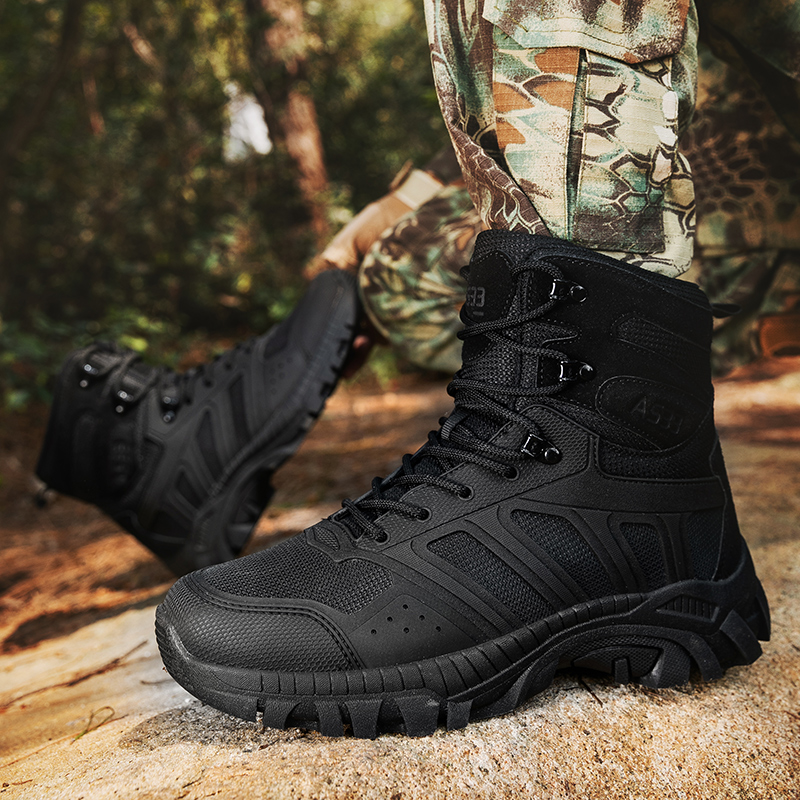 Men Tactical Boots Lace Up Des - Hiking Boot Waterproof 评论和价格