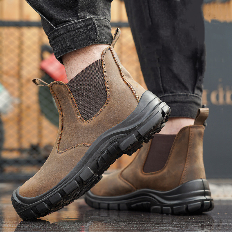 large size men's fashion steel - Men'S Shoes For Work 评论和价格