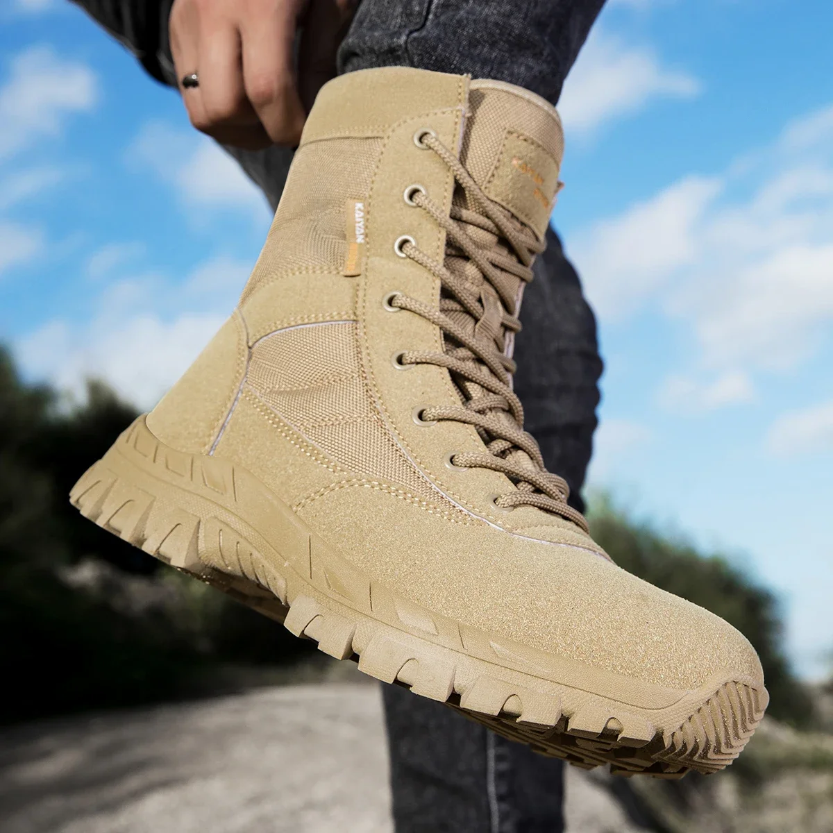 Men's Outdoor Hiking Shoes Hig - Men'S Shoes For Work 评论和价格