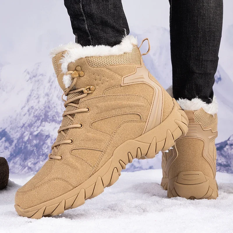 Men Winter Tactical Boots Lace - Hiking Boot Waterproof 评论和价格