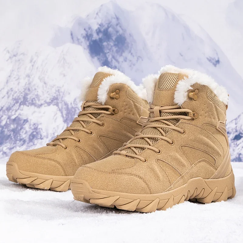 Men Winter Tactical Boots Lace - Hiking Boot Waterproof 评论和价格