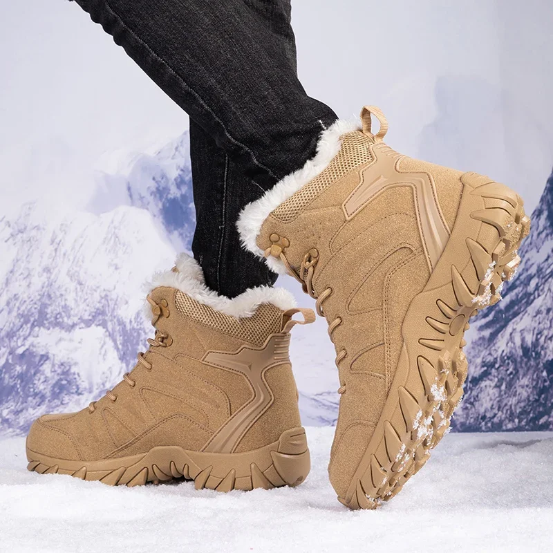 Men Winter Tactical Boots Lace - Hiking Boot Waterproof 评论和价格