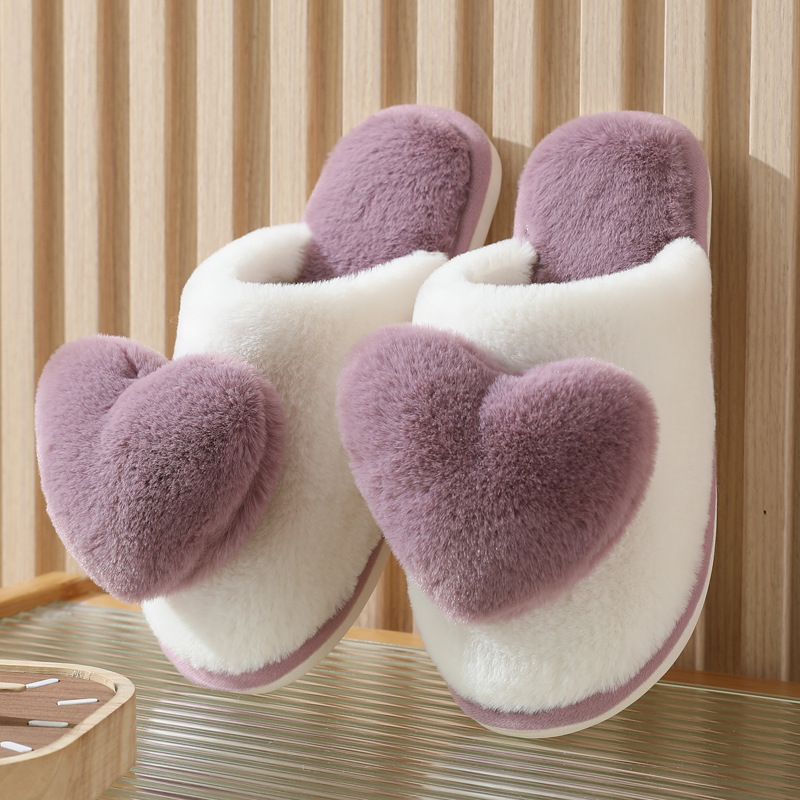 Winter Warm Heart Pattern Cott - Men'S Shoes Comfort 评论和价格