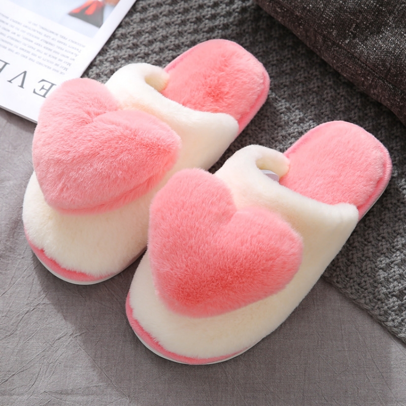 Winter Warm Heart Pattern Cott - Men'S Shoes Comfort 评论和价格