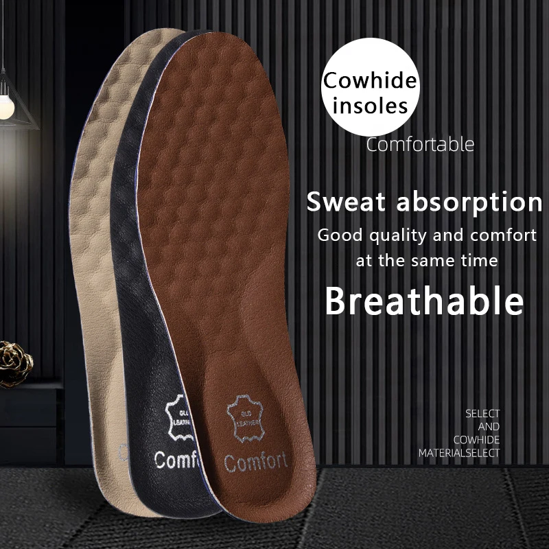 1Pair Leather Shoe Insoles for - Men'S Shoes For Plantar Fasciitis 评论和价格