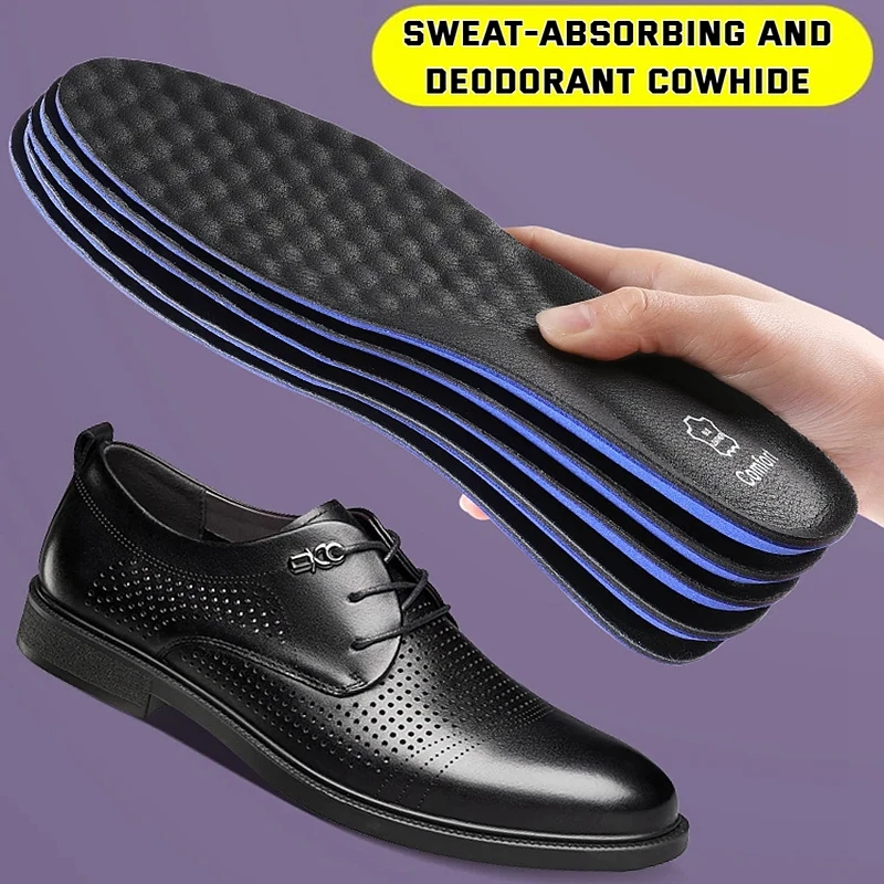 1Pair Leather Shoe Insoles for - Men'S Shoes For Plantar Fasciitis 评论和价格