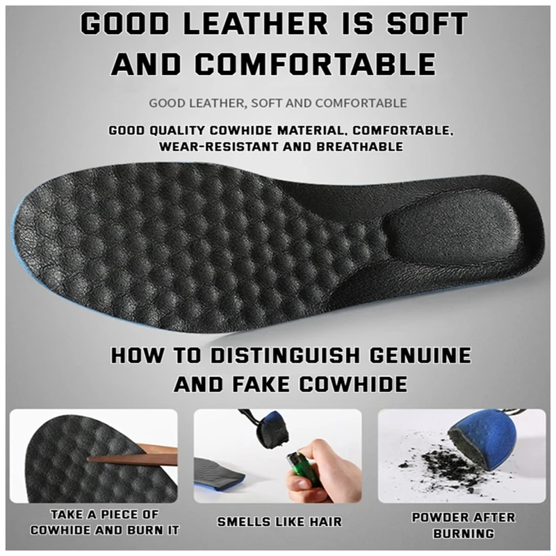 1Pair Leather Shoe Insoles for - Men'S Shoes For Plantar Fasciitis 评论和价格