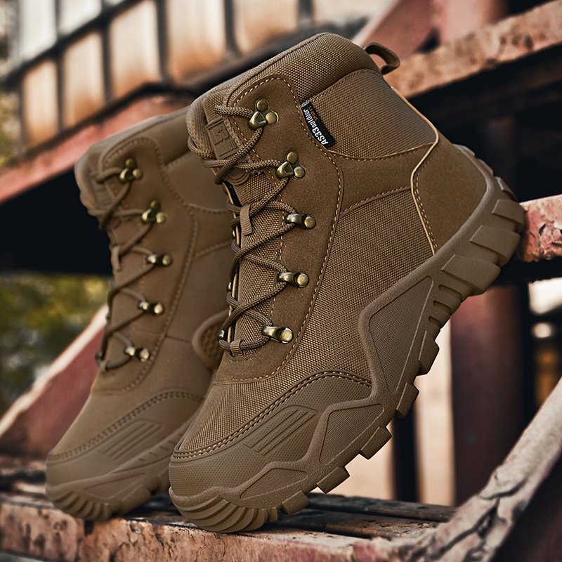 Men Tactical Shoes Outdoor Cli - Hiking Boot Waterproof 评论和价格