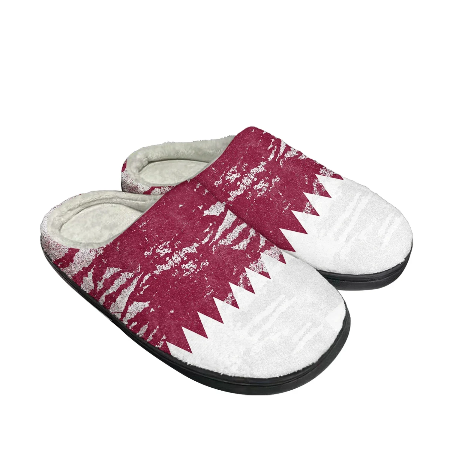 Qatar Flag Home Cotton Custom  - Men Shoes Qatar 评论和价格