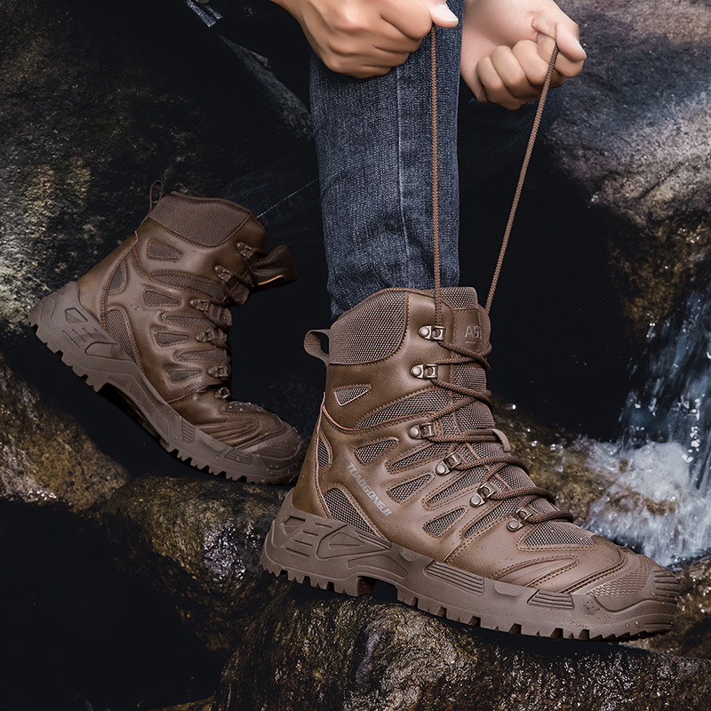 Men's Outdoor Hiking Tactical  - Men'S Shoes For Work 评论和价格