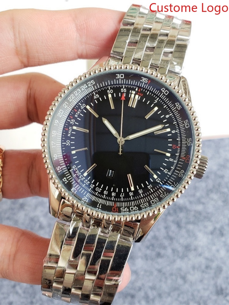 Men Pilot Aviator Watch Stainl - Sport Slide Men 评论和价格