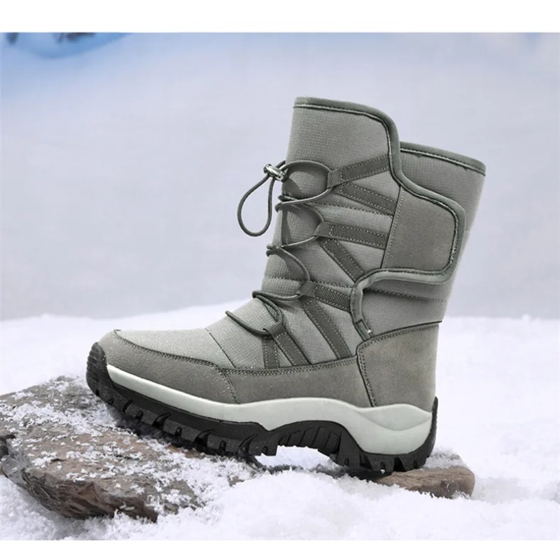 Men's Warm Plush Couple Snow B - Hiking Boot Waterproof 评论和价格