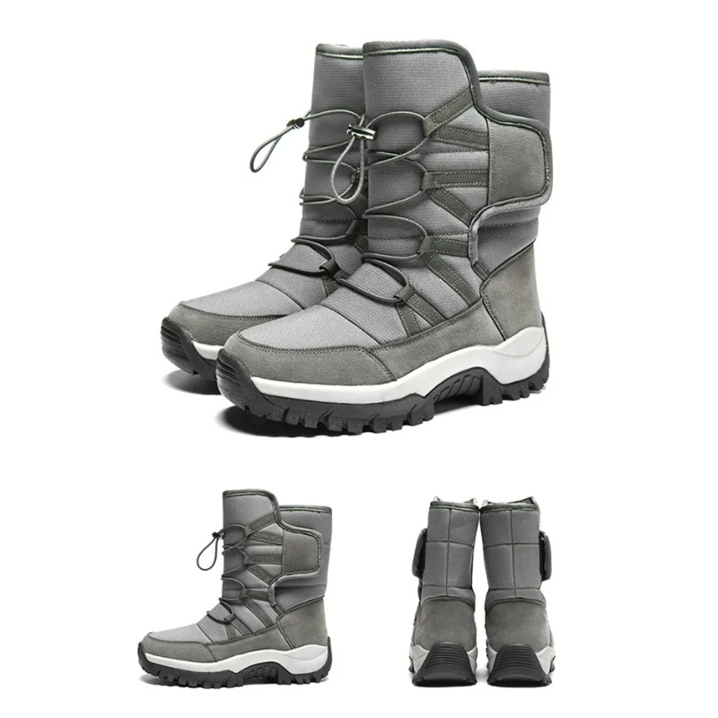 Men's Warm Plush Couple Snow B - Hiking Boot Waterproof 评论和价格