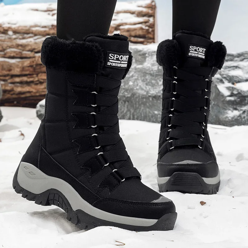 New Winter Women Boots High Qu - Hiking Boot Waterproof 评论和价格