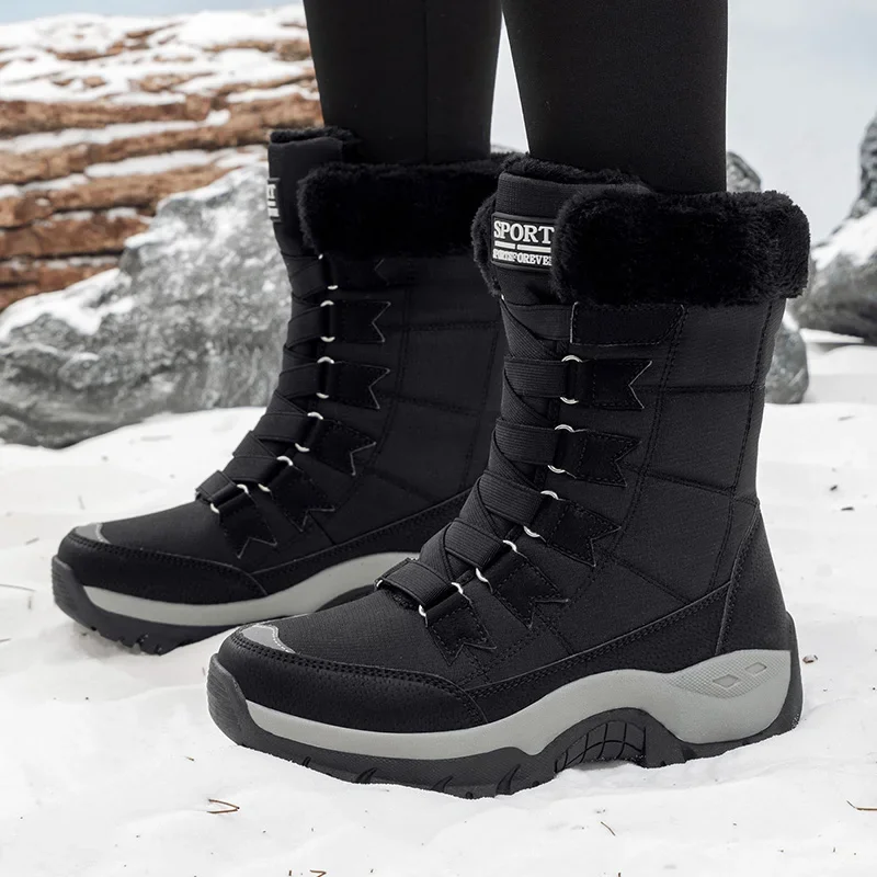 New Winter Women Boots High Qu - Hiking Boot Waterproof 评论和价格