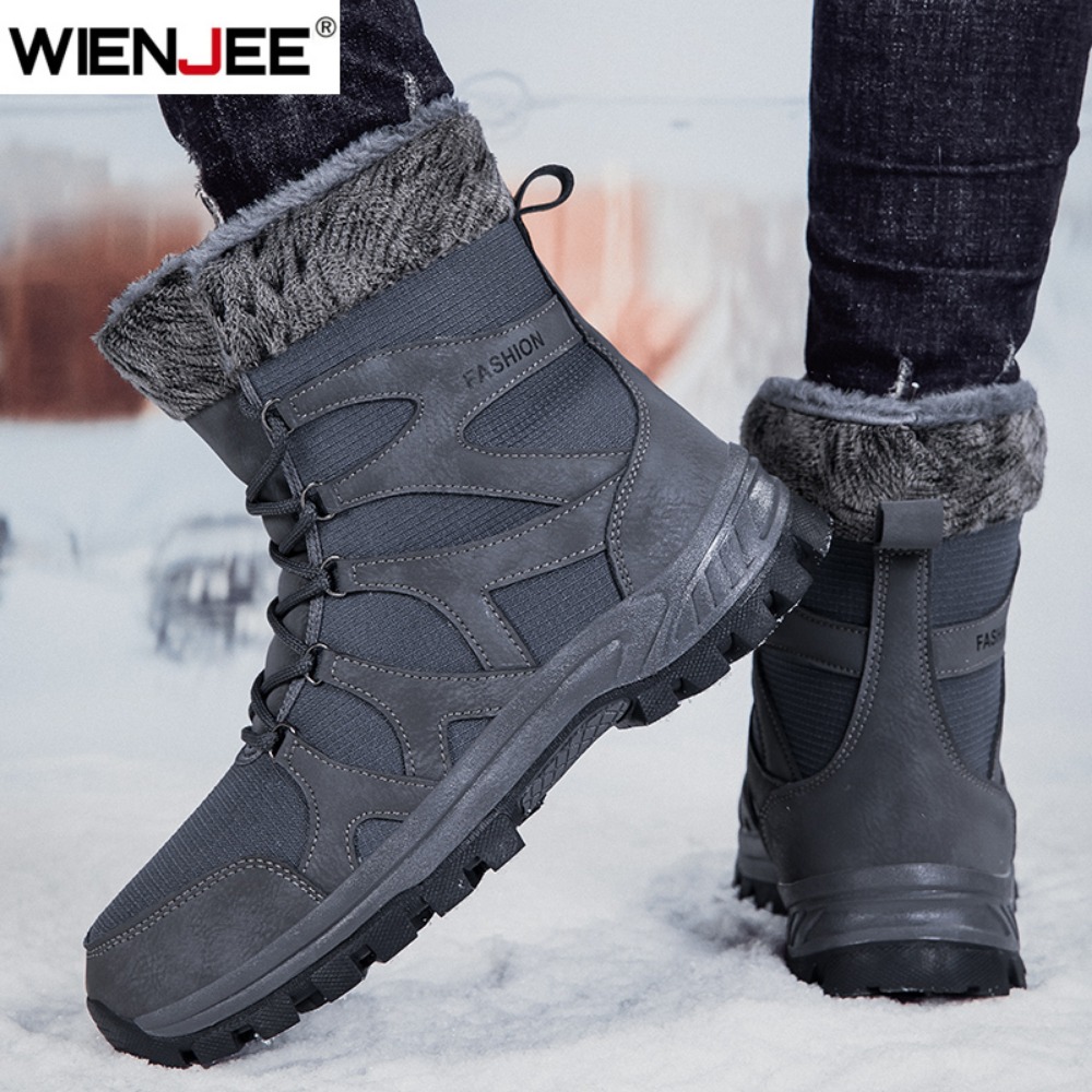Brand Men's Winter Shoes Water - Hiking Boot Waterproof 评论和价格