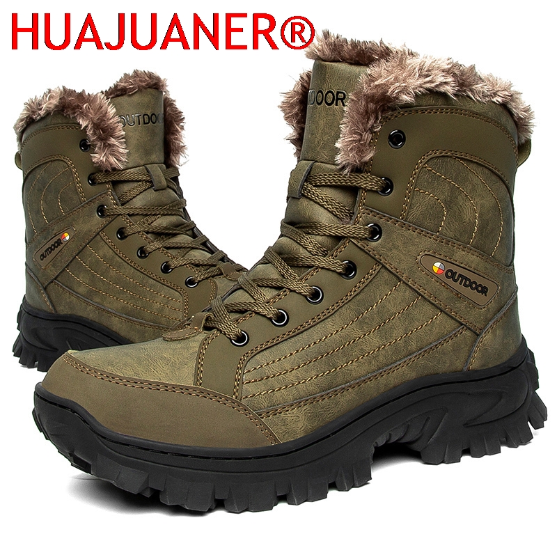 Men Winter Snow Boots Platform - Hiking Boot Waterproof 评论和价格