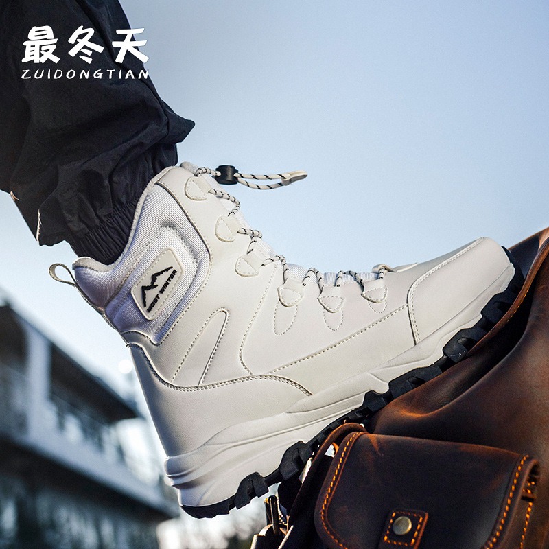 Winter Mens High Top Boots Cou - Hiking Boot Waterproof 评论和价格