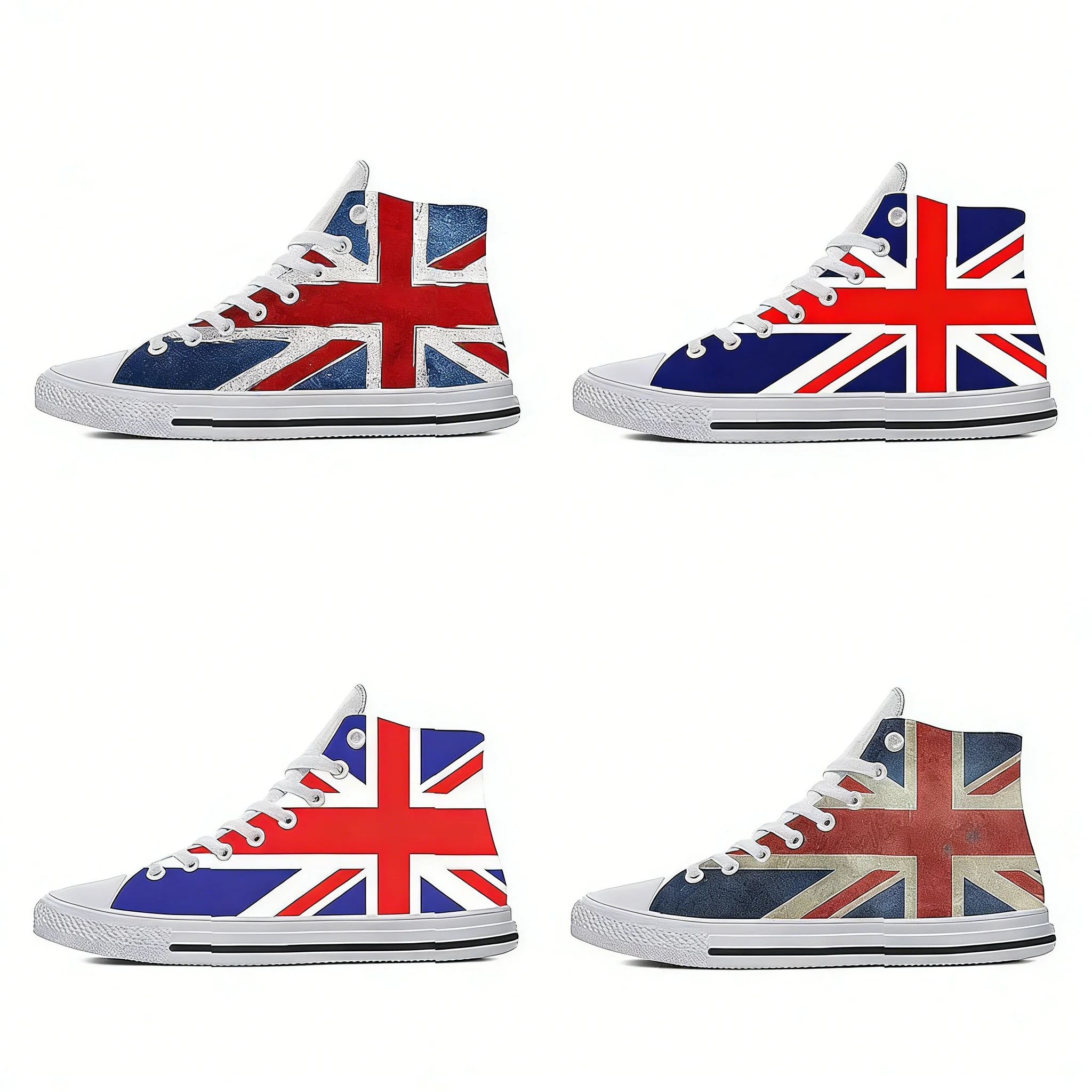 UK Flag 3D Print High Top Snea - Men Shoes Uk 评论和价格